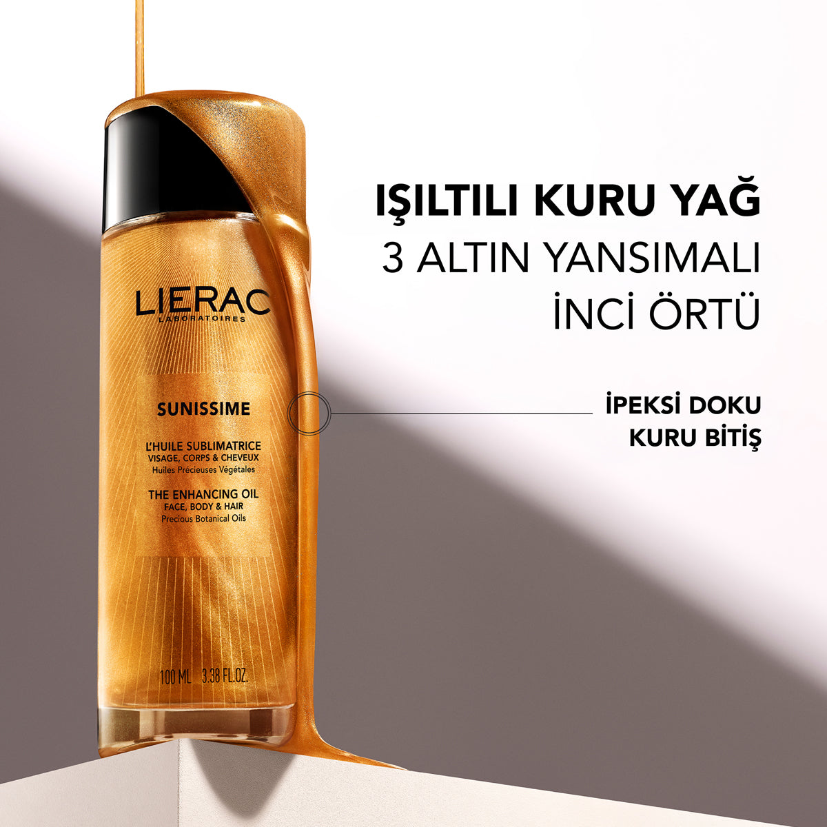 Sunissime Gold Işıltılı Çok Amaçlı Kuru Yağ 100 ml